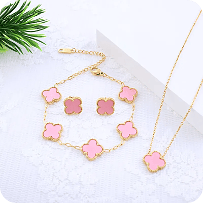 Clover Set Pink