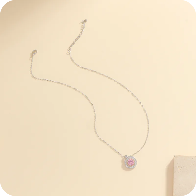 Pink Zircon Necklace