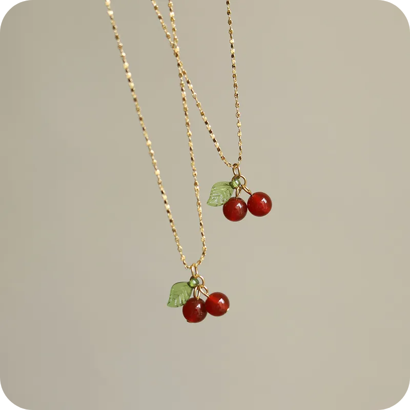 Cute Cherry Necklace