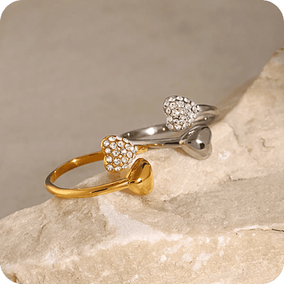 Heart Zircon Ring