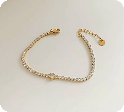 Zircon Circle Tennis Bracelet