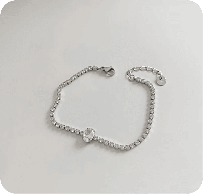 Zircon Heart Tennis Bracelet