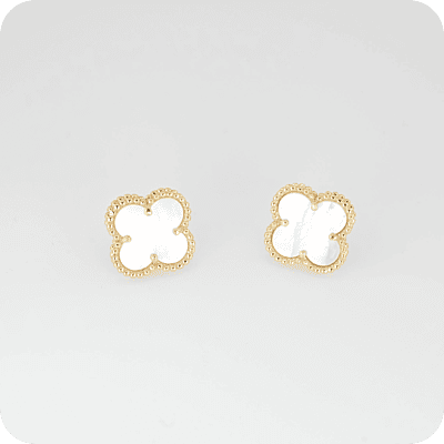 White Clover Earrings