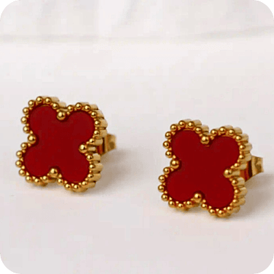 Red Clover Earrings