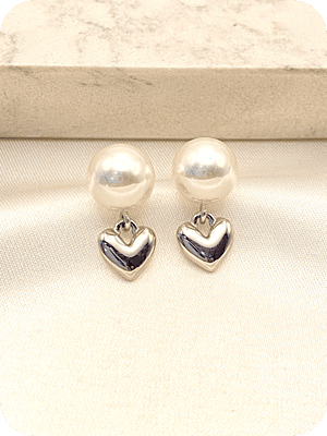 Heart & Pearl Silver