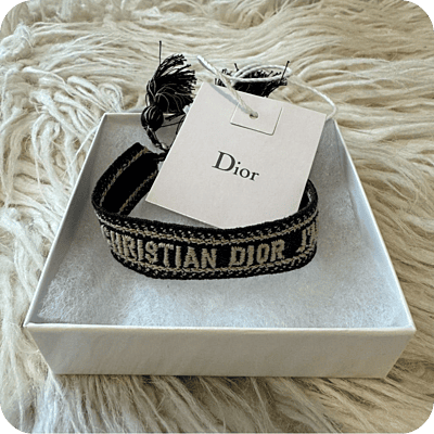 Christian Dior Knitted Bracelet