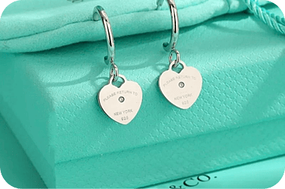 Tiffany & Co Heart Hoops