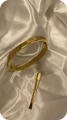 Sebastian Bracelet Gold, Brushed Finish